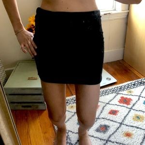 Black Body-con Mini Skirt M